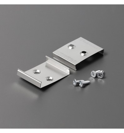 1 pc. Support de montage en W - Affleurant, acier inoxydable