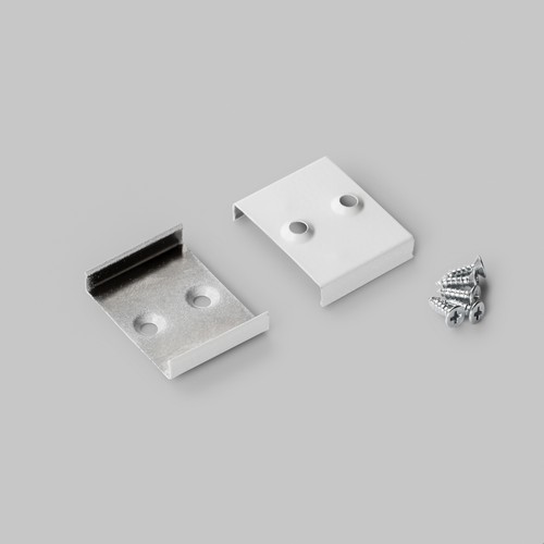 1 pc. Support de montage en W - Encastré, laqué blanc