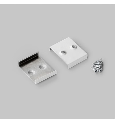 1 pc. Support de montage en W - Encastré, laqué blanc