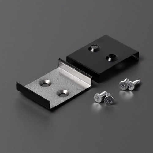 1 pc. Support de montage en W - Affleurant, noir