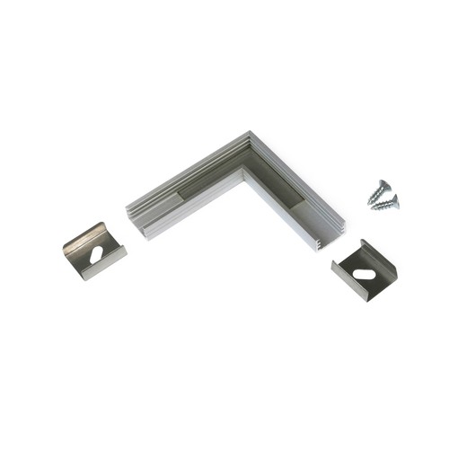 Profilsamler SLIM8 90DEG - Anodiseret