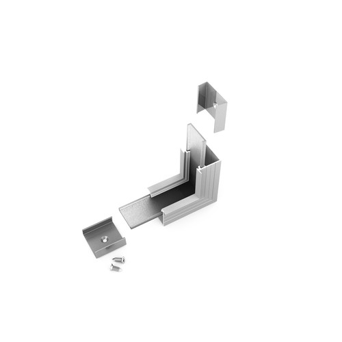 Profilsamler LINEA-IN20 90DEG -  op / ned, anodiseret