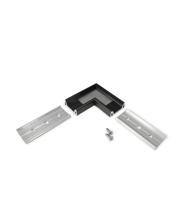 Profilkopplare SURFACE14 90DEG - Svart anodiserad