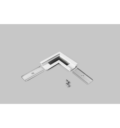 Connecteur de profil GROOVE10 90° - Blanc laqué