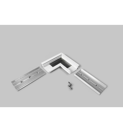 Connecteur de profil GROOVE14 90° - Blanc laqué