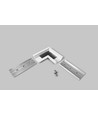 Profilsamler GROOVE14 90DEG - Hvid lakeret