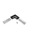 Profilsamler GROOVE14 90DEG - Sort anodiseret