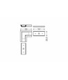 Profilsamler GROOVE14 90DEG - Sort anodiseret