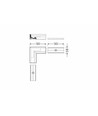 Profilsamler CORNER10 90DEG - Hvid lakeret