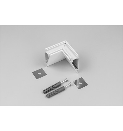 Connecteur de profil WALLE12 90° - Blanc laqué