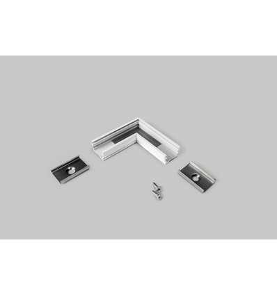Connecteur de profil UNI12 90° - Blanc laqué