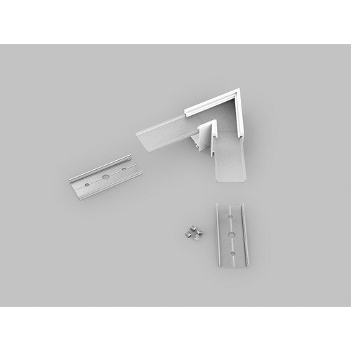 Profilkopplare LINEA20 60GRAD - Vit lackerad