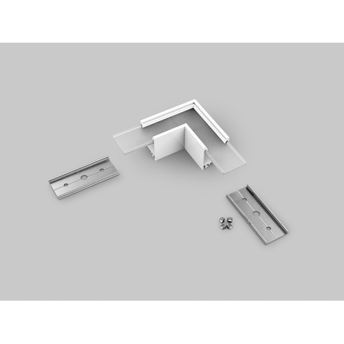 Profilsamler LINEA20 90DEG - Hvid lakeret