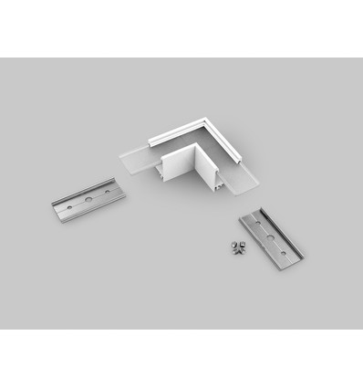 Profilsamlare LINEA20 90GRAD - Vit lackerad