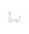 Connecteur de profilé LINEA20 90° - Noir