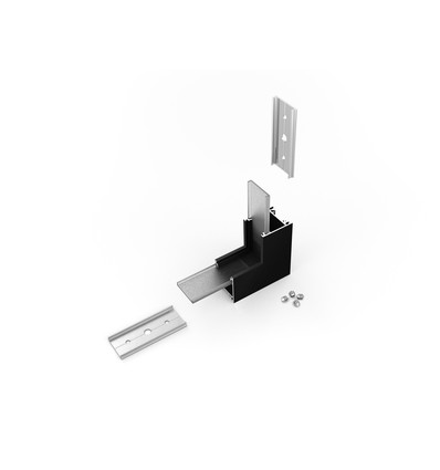 Raccord d'angle pour LINEA20 - 90° haut / bas, noir