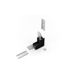 Raccord d'angle pour LINEA20 - 90° haut / bas, noir