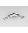 Profilsamler LINEA20 135DEG - Hvid lakeret