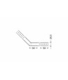 Profielverbinder LINEA20 135GR - Zwart