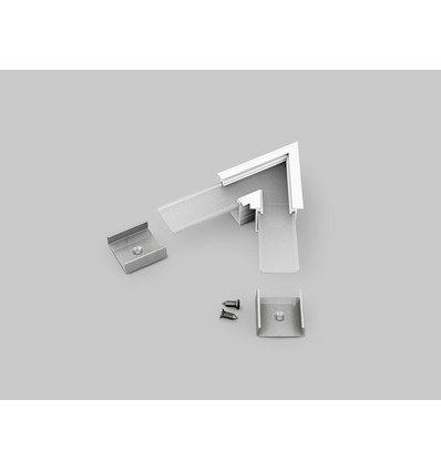 Connecteur de profilé LINEA-IN20 60DEG - Blanc laqué