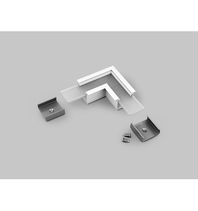Profilsamler LINEA-IN20 90GRAD - Hvit lakkert