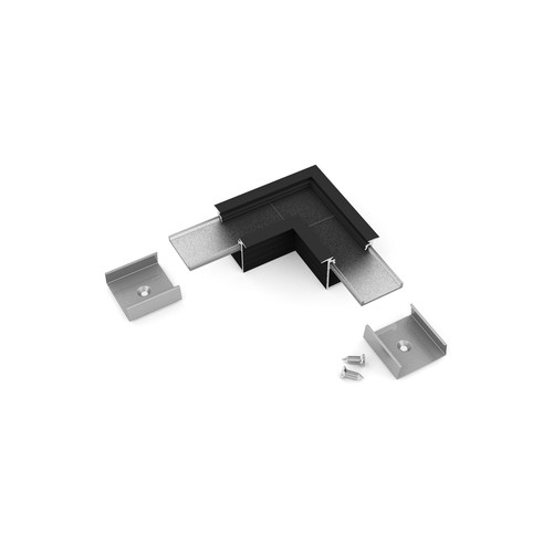 Profilsamler LINEA-IN20 90DEG - Sort anodiseret