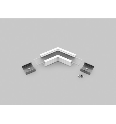 Profilsamlare LINEA-IN20 120DEG - Vit lackerad