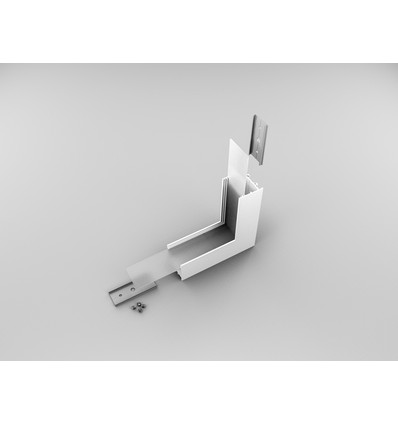 Connecteur de profil VARIO30-02 90° - haut / bas, laqué blanc