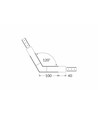 Profielverbinder VARIO30-02 120GR - Zwart geanodiseerd