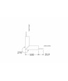 Profielverbinder VARIO30-02 270GR - op / neer, wit gelakt