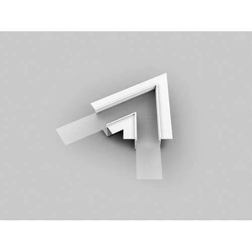 Connecteur de profil VARIO30-05 60° - Blanc laqué