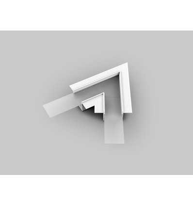 Connecteur de profil VARIO30-05 60° - Blanc laqué