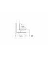 Profilsamler VARIO30-05 90DEG - Hvid lakeret