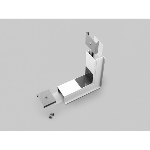 Profilsamler VARIO30-07 270DEG -  op / ned, hvid lakeret