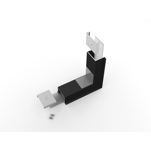 Profilsamler VARIO30-07 270DEG -  op / ned, sort anodiseret