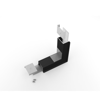 Profilsamler VARIO30-07 270DEG -  op / ned, sort anodiseret