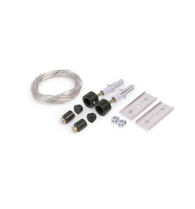 1,5m stroomvoerende draadophanging (50V), zwart
