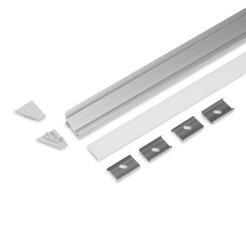 Set 2m CORNER12.V2 + F CLICK - Anodisé