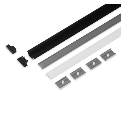 2m set GROOVE10.V2 + C CLICK - Svart anodiserad