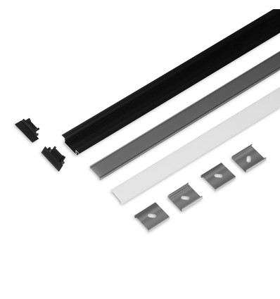 2m sett GROOVE14.V2 + C3 CLICK - Svart anodisert