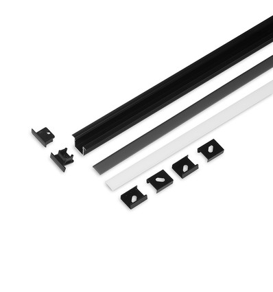 2m sett SMART-IN10 + C2 CLICK - Svart anodisert