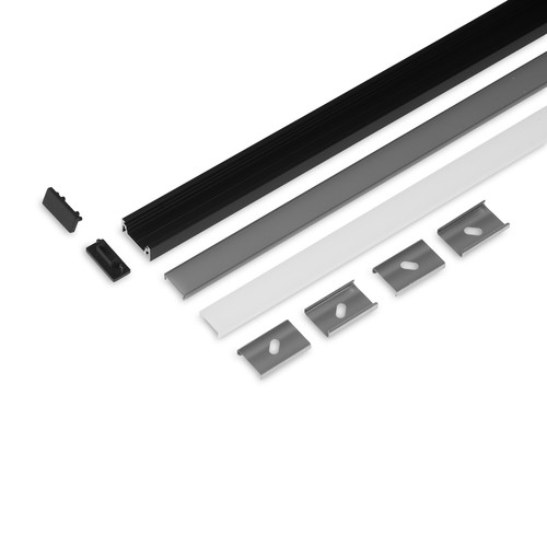 2m set SURFACE10.V2 + C CLICK - Svart anodiserad