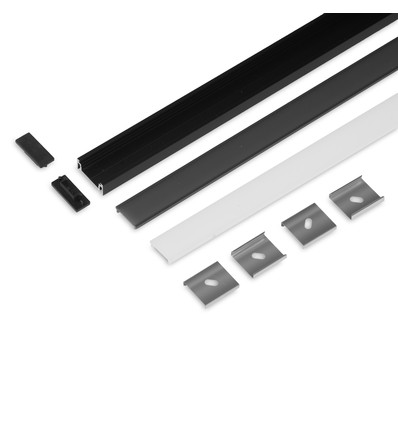 2m sett SURFACE14.V2 + F CLICK - Svart eloksert