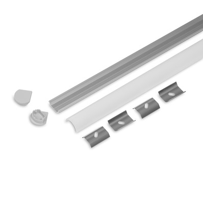 2m sett QUARTER10 + D CLICK - Anodisert