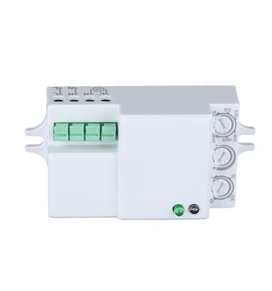 Mikrobølge bevegelsessensor til LED - Max 300W, 180°/360°, IP20 innendørs