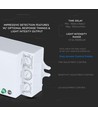 Détecteur de mouvement micro-ondes pour LED - Max 300W, 180°/360°, IP20 intérieur