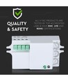 Détecteur de mouvement micro-ondes pour LED - Max 300W, 180°/360°, IP20 intérieur