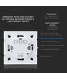 Capteur micro-ondes mural - Noir, pour encastrement, max 300W
