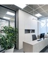 Dalle LED Casambi 60x60, 36W - Hauteur: 9mm, UGR19, cadre blanc