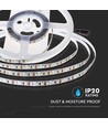 120 LED Stripe Lys 8W/m - 3000K, IP20, 24V, Dobbelt PCB, 10m/Rull